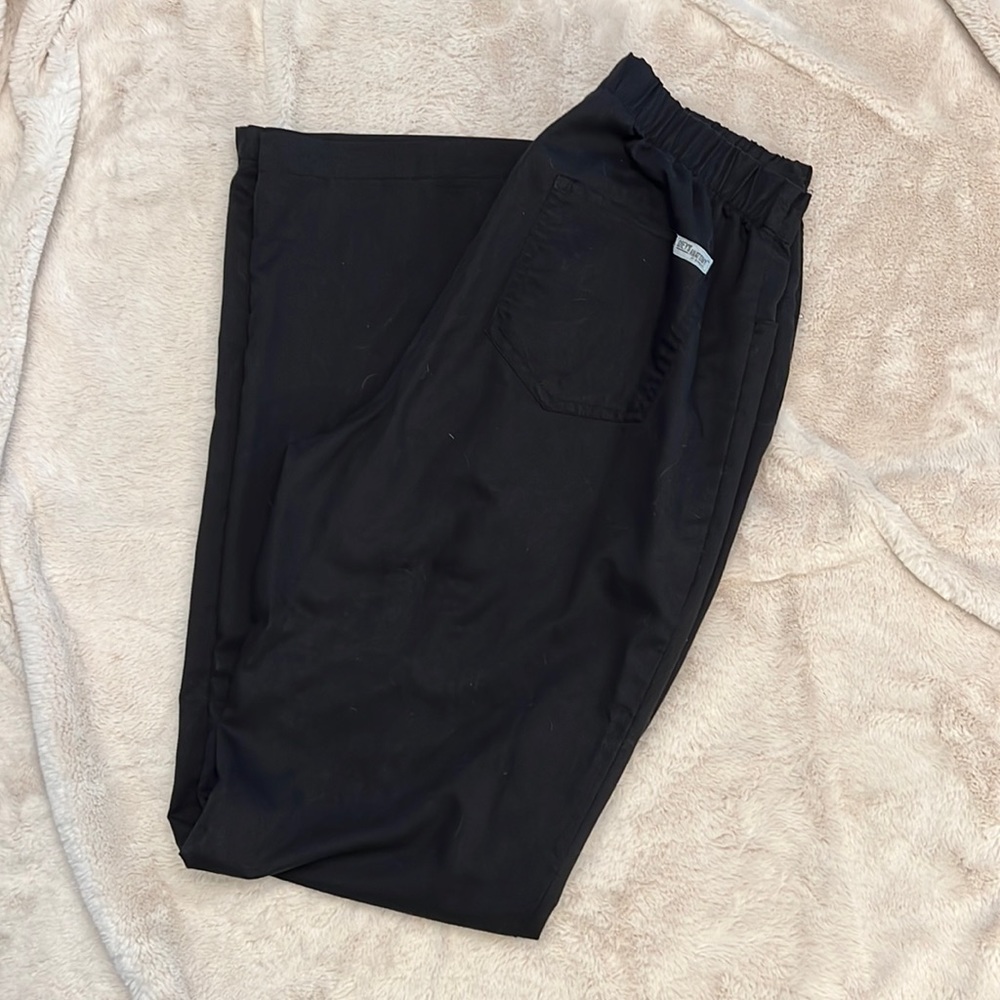 Grey anatomy black scrub pants small tall